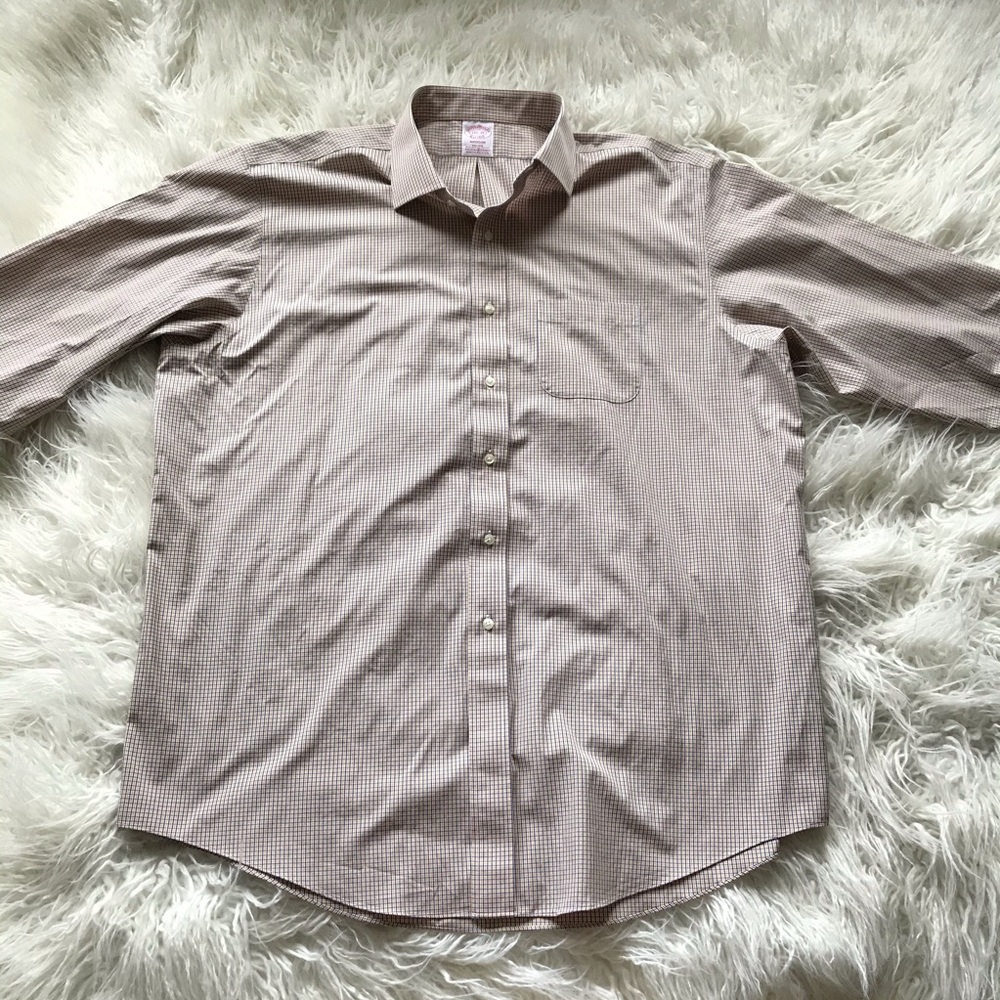 BROOKS BROTHERS MADISON CHECK PLAID BUTTON‎ DOWN